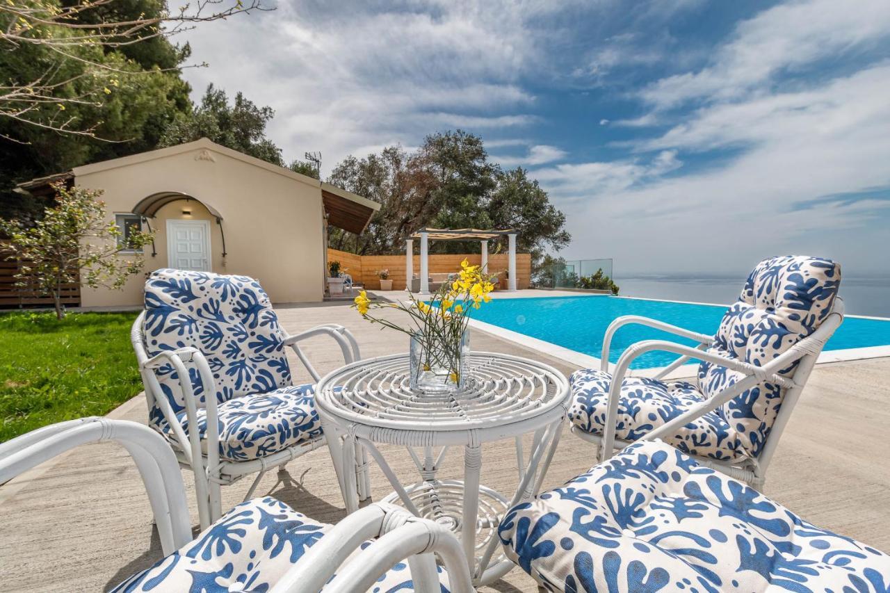 Ocean View - Luxury Villa Nefeli Kontogialos Bagian luar foto